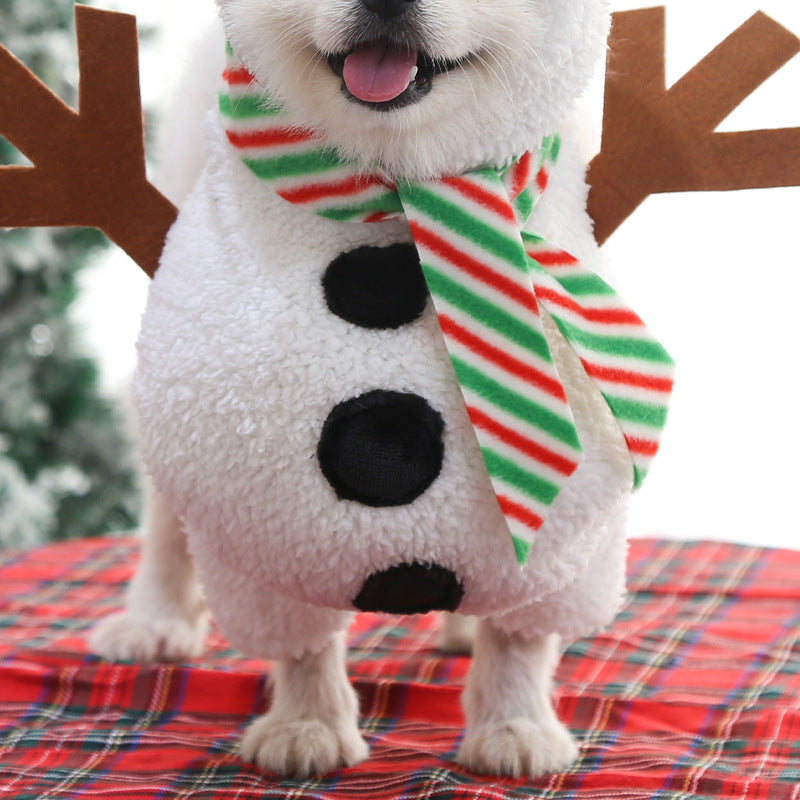 Funny Snowman Pet Costume
