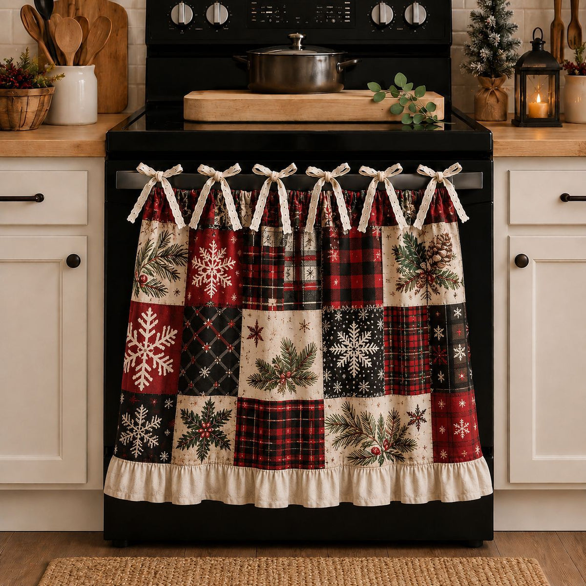 Kitchen Skirt Curtain for Oven and Appliances