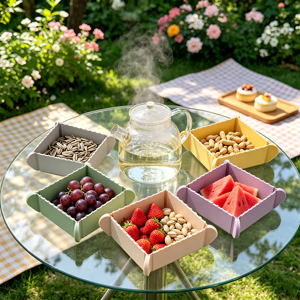 Foldable Magnetic Silicone Food Tray