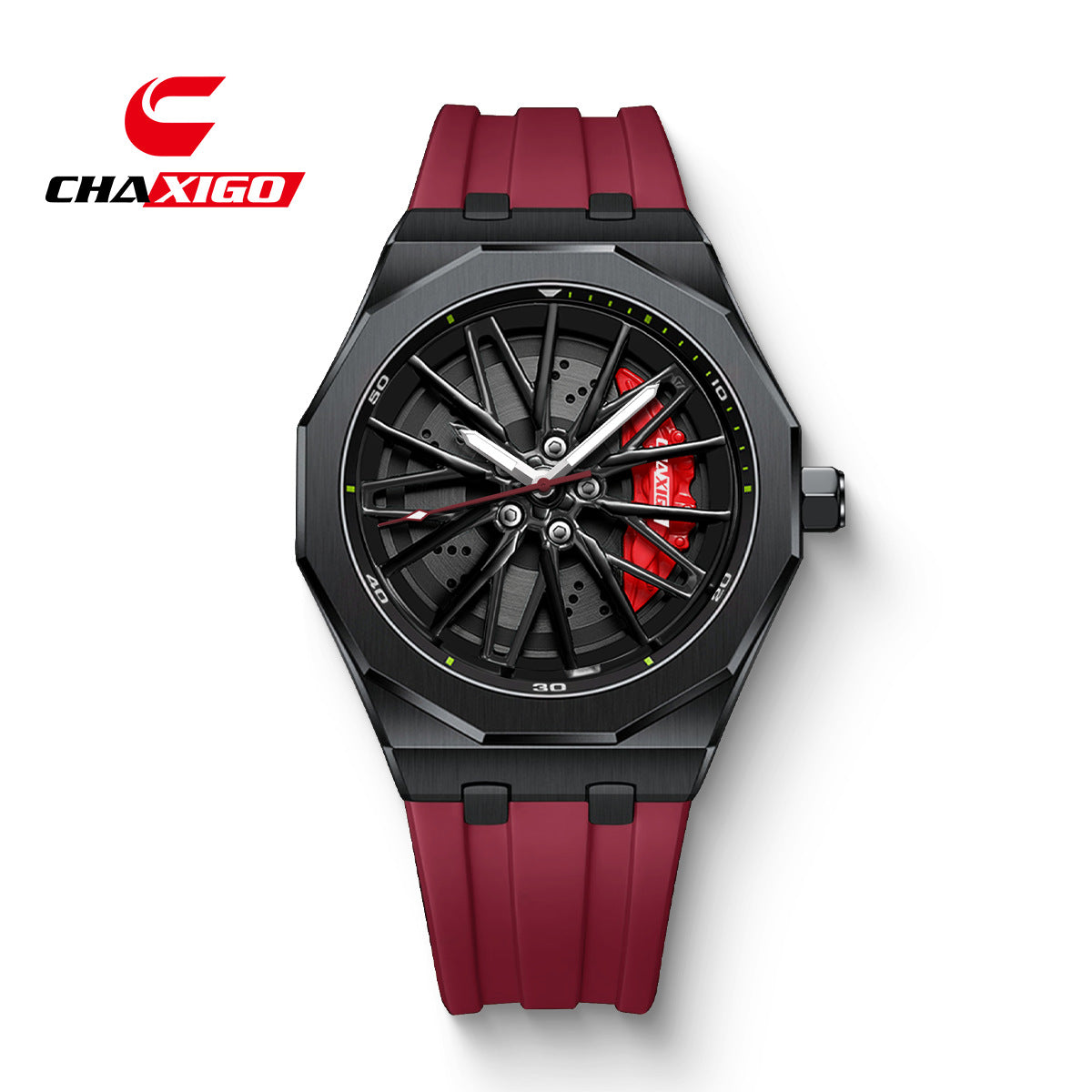 Mens Rotating Bezel Quartz Watch Waterproof