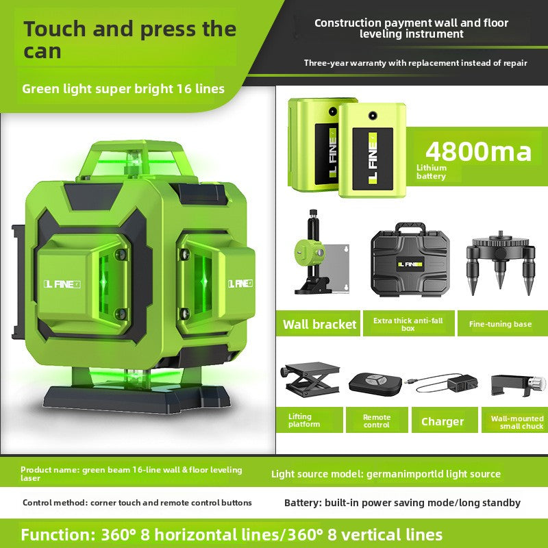 Green Laser Level 12/16 Line