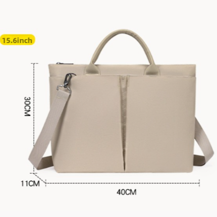 Women's Thin Laptop Bag Large Capacity Waterproof Document Briefcase