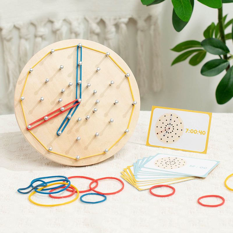 Montessori Wooden Pegboard