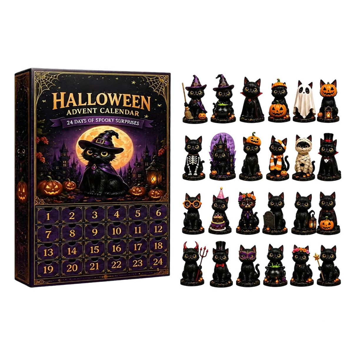 Christmas Countdown Calendar Blind Box Decoration Set