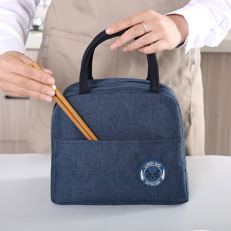 Large-capacity insulated folding lunch bag
