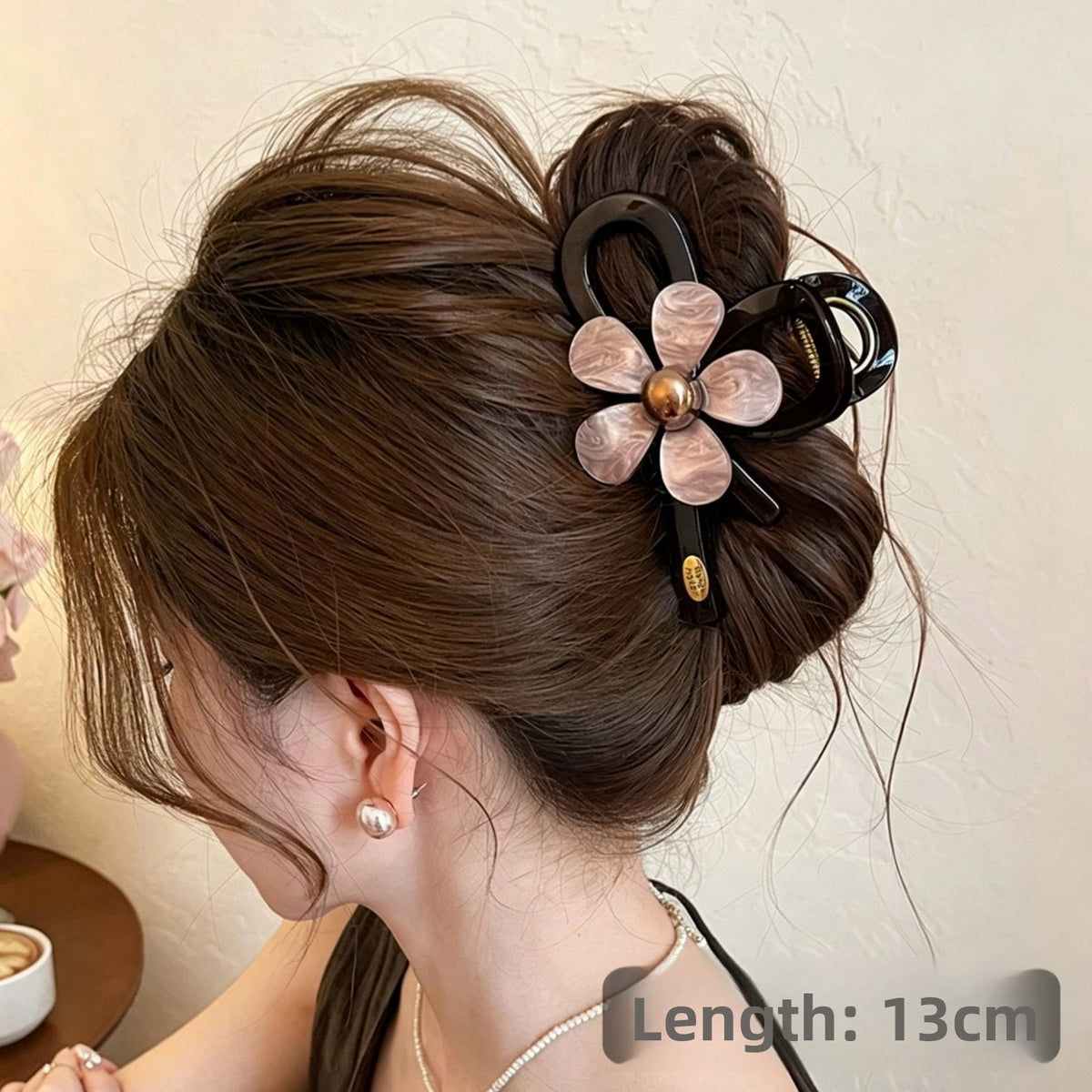 Floral Hair Claw Clip