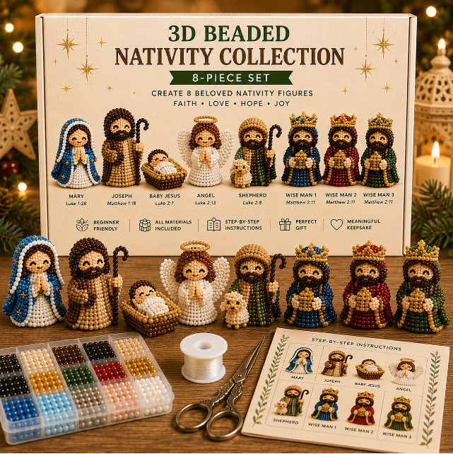 3D Beaded Nativity DIY Craft Kit