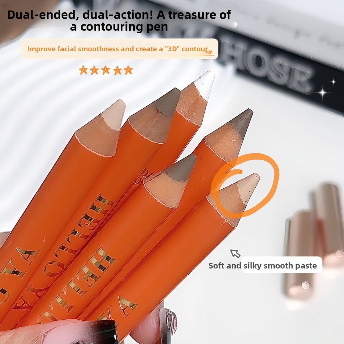 Double Ended Contouring Highlighter Pen