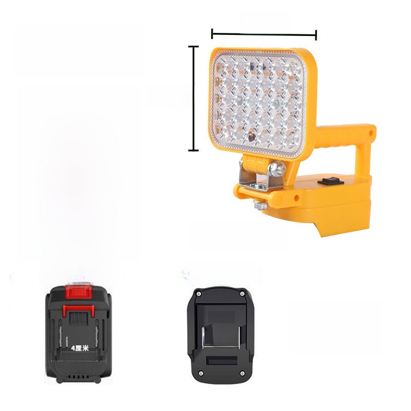 Portable Outdoor LED Work Light with Dual USB Charging