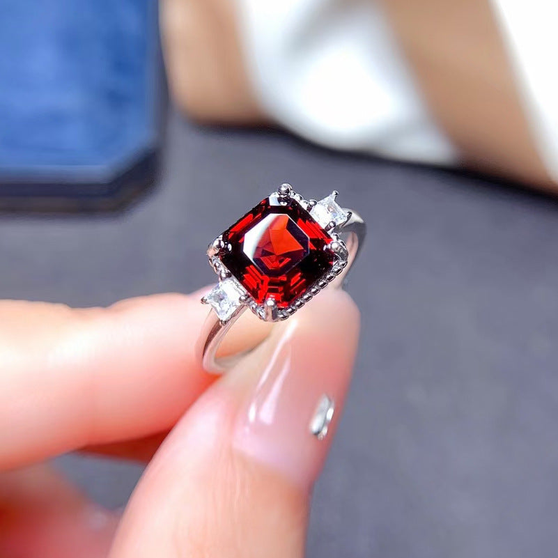 Six-Claw Simulated Diamond Ring
