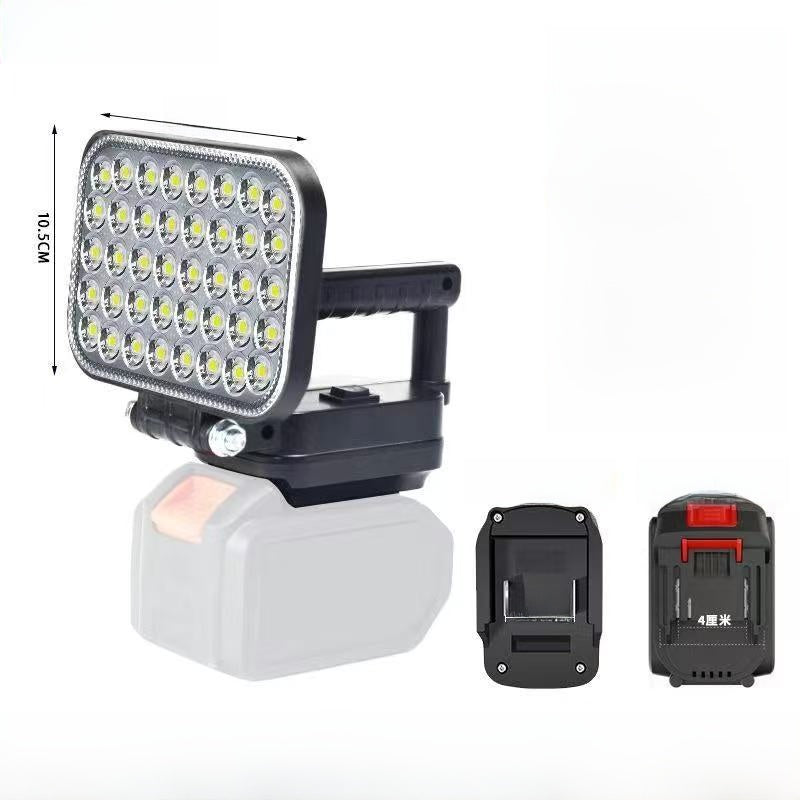 Portable Outdoor LED Work Light with Dual USB Charging
