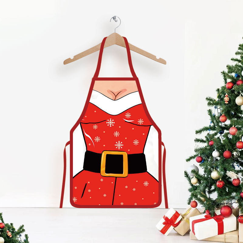 Christmas Printed Apron for Home and Party