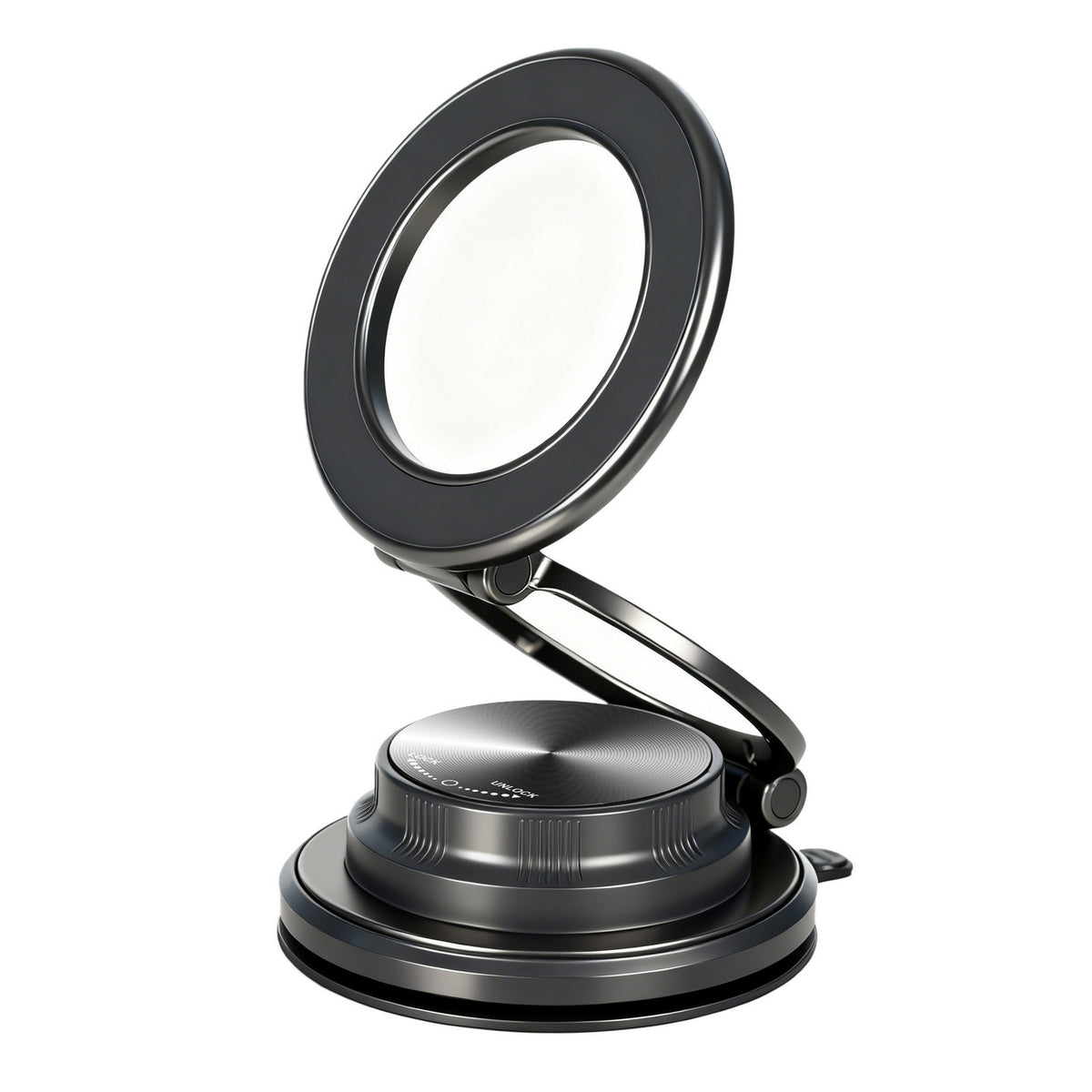 3-Axis Foldable Vacuum Suction Magnetic Dashboard Car Phone Holder