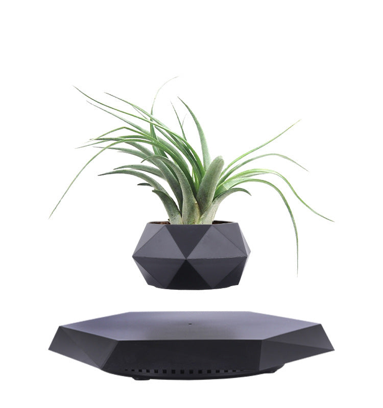 Magnetic Levitation Bonsai with Artificial Plants