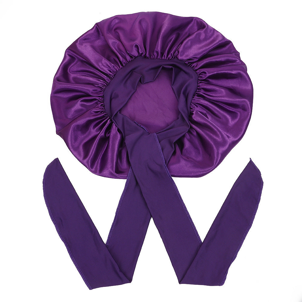 Womens Satin Sleep Cap Hair Protection Bonnet