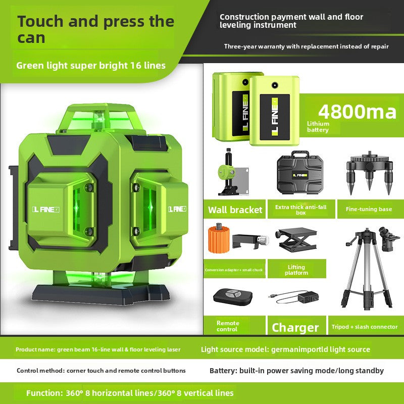 Green Laser Level 12/16 Line