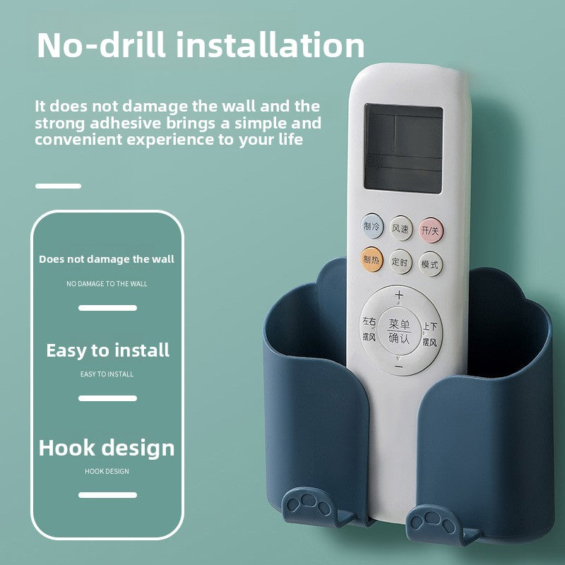 No-drill adhesive phone charging holder