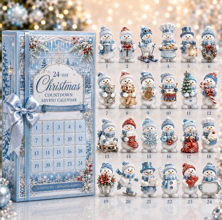 Christmas Advent Calendar Acrylic Blind Box Decoration Collectible Toy