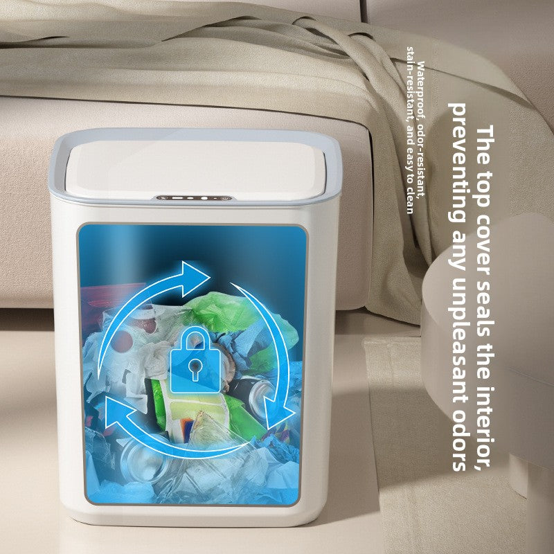 Sensor Automatic Smart Trash Can with LED Light