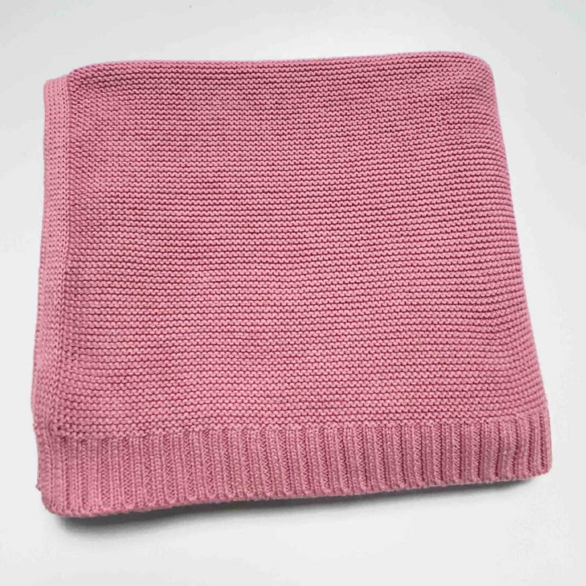Pure Cotton Knitted Baby Stroller and Nap Blanket, Soft Sofa Throw