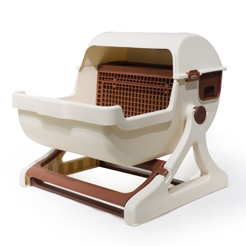 Semi-Automatic Cat Litter Box