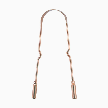 Pure Copper Tongue Cleaner U-Shaped Scraper Oral Care Tool