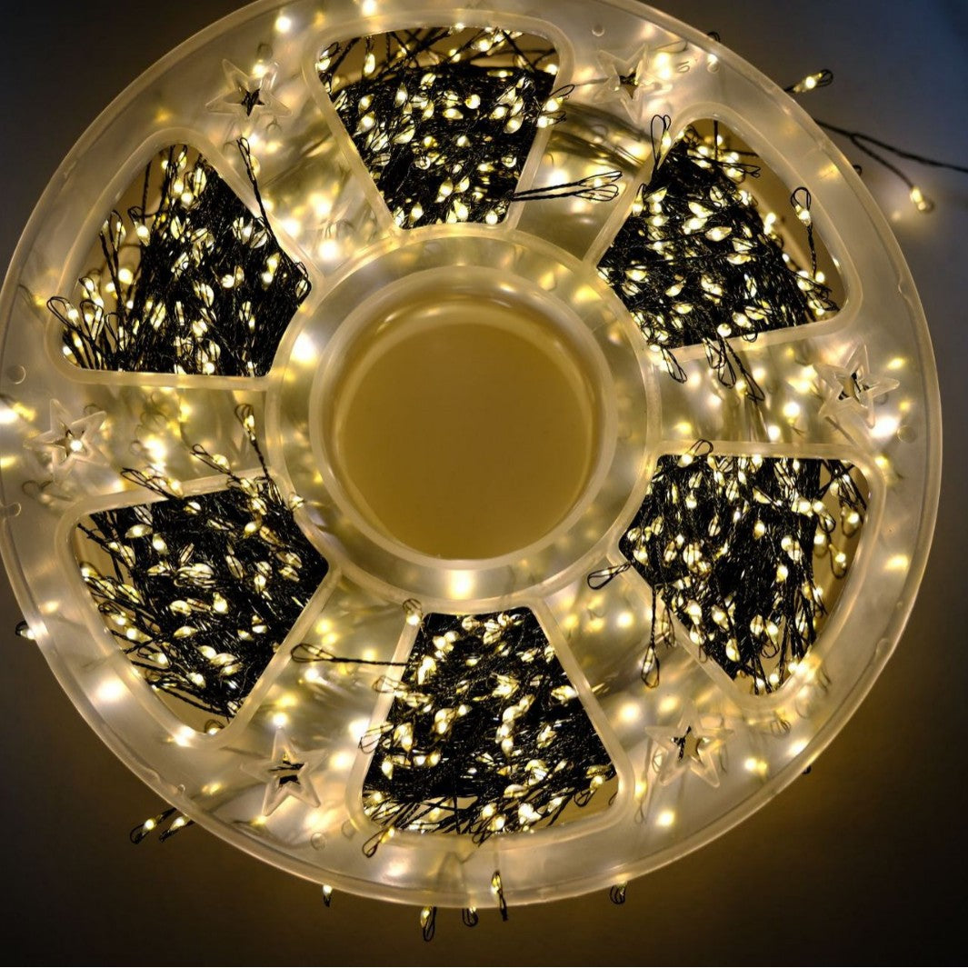 LED Christmas green string firecracker lights