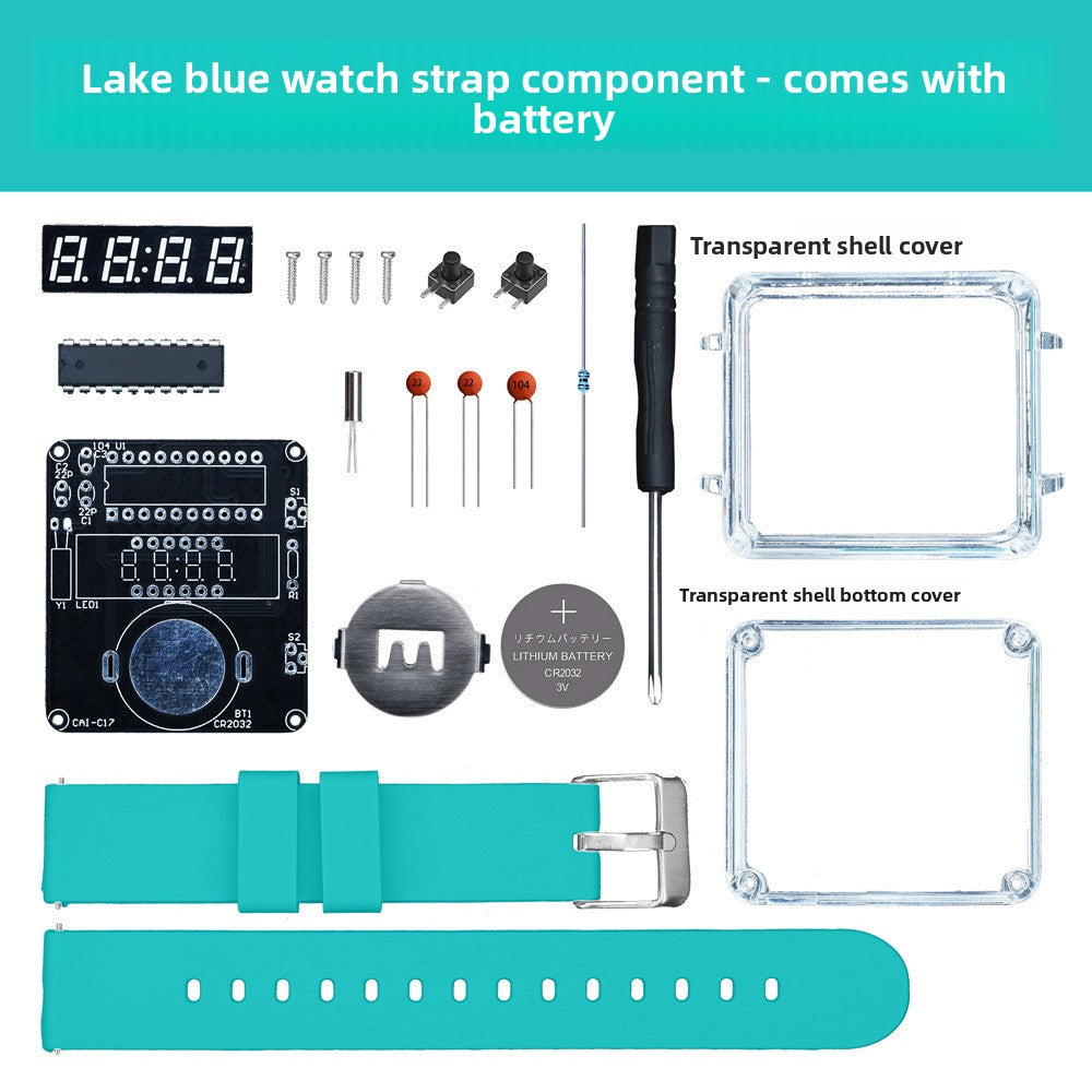 DIY LED Digital Watch Assembly Kit