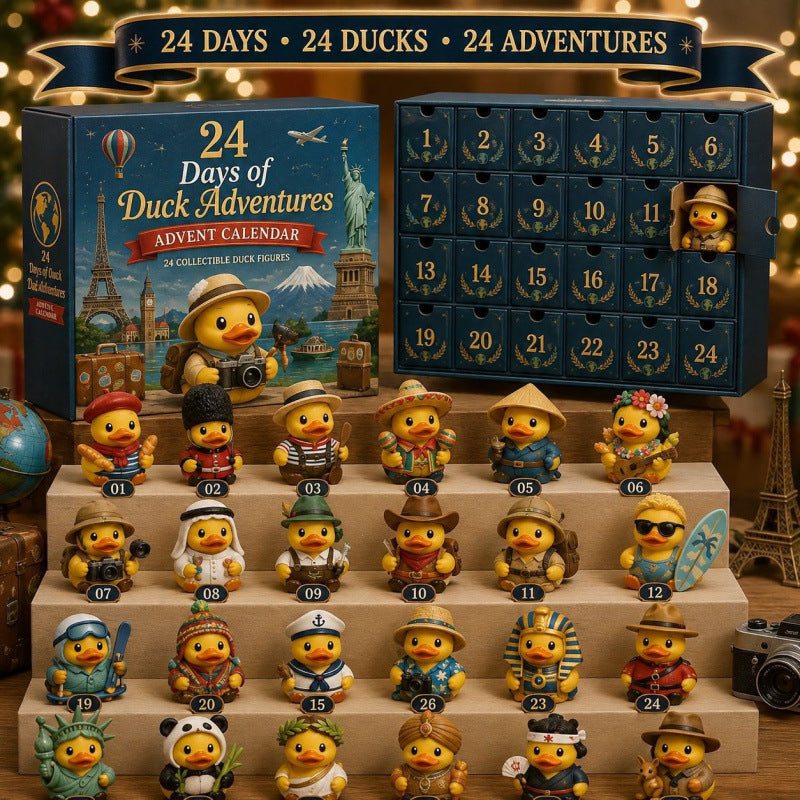 24 Days Christmas Duck Magic Advent Calendar with Animal Blind Boxes