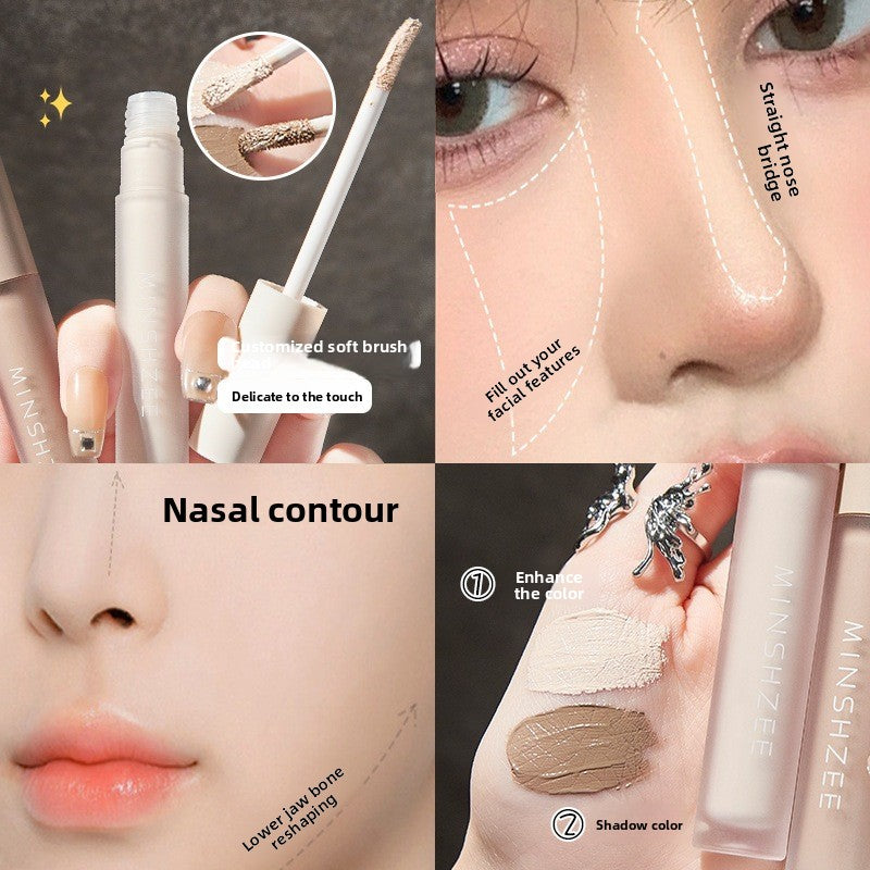 Dual-Ended Liquid Contour and Highlighter Stick