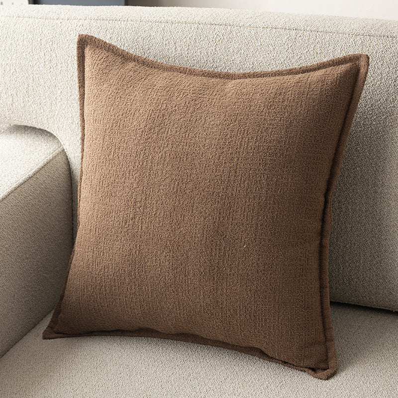 Solid Color Linen Sofa Cushion Cover